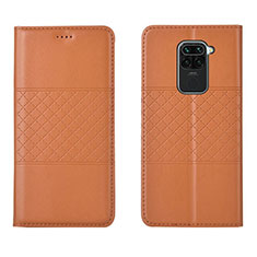 Custodia Portafoglio In Pelle Cover con Supporto G03 per Xiaomi Redmi 10X 4G Arancione