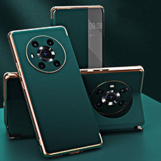 Custodia Portafoglio In Pelle Cover con Supporto GS2 per Huawei Honor Magic3 5G Verde