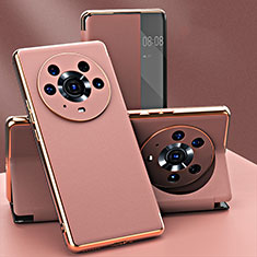 Custodia Portafoglio In Pelle Cover con Supporto GS2 per Huawei Honor Magic3 Pro 5G Oro Rosa