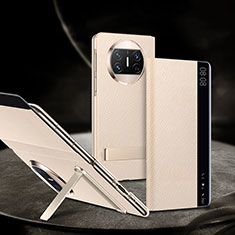 Custodia Portafoglio In Pelle Cover con Supporto GS2 per Huawei Mate X5 Oro