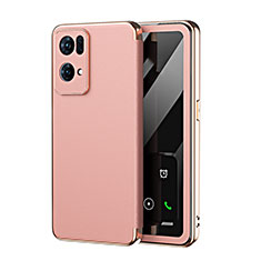 Custodia Portafoglio In Pelle Cover con Supporto GS2 per Oppo Reno7 Pro 5G Rosa