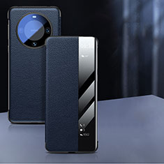 Custodia Portafoglio In Pelle Cover con Supporto GS3 per Huawei Mate 60 Pro+ Plus Blu