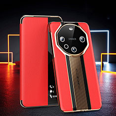 Custodia Portafoglio In Pelle Cover con Supporto GS4 per Huawei Mate 60 Pro+ Plus Rosso