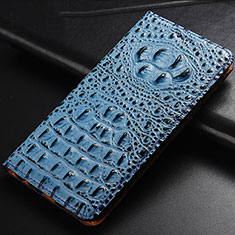 Custodia Portafoglio In Pelle Cover con Supporto H01P per Samsung Galaxy S20 Plus Cielo Blu