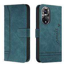 Custodia Portafoglio In Pelle Cover con Supporto H01X per Huawei Nova 9 Verde