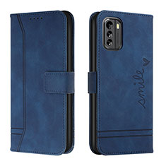 Custodia Portafoglio In Pelle Cover con Supporto H01X per Nokia G60 5G Blu