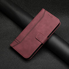 Custodia Portafoglio In Pelle Cover con Supporto H01X per Samsung Galaxy A73 5G Rosso