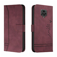 Custodia Portafoglio In Pelle Cover con Supporto H01X per Xiaomi Poco M2 Pro Rosso