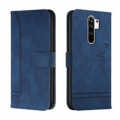 Custodia Portafoglio In Pelle Cover con Supporto H01X per Xiaomi Redmi 9 Blu