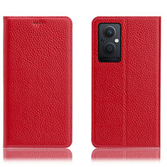 Custodia Portafoglio In Pelle Cover con Supporto H02P per OnePlus Nord N20 5G Rosso