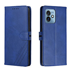 Custodia Portafoglio In Pelle Cover con Supporto H02X per Motorola Moto G 5G (2023) Blu
