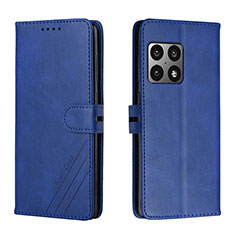 Custodia Portafoglio In Pelle Cover con Supporto H02X per OnePlus 10 Pro 5G Blu