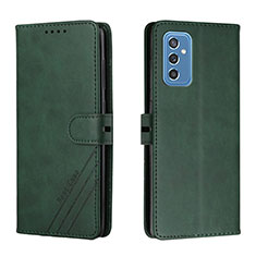 Custodia Portafoglio In Pelle Cover con Supporto H02X per Samsung Galaxy M52 5G Verde