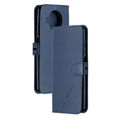Custodia Portafoglio In Pelle Cover con Supporto H02X per Xiaomi Mi 10i 5G Blu