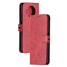 Custodia Portafoglio In Pelle Cover con Supporto H02X per Xiaomi Mi 10i 5G Rosso
