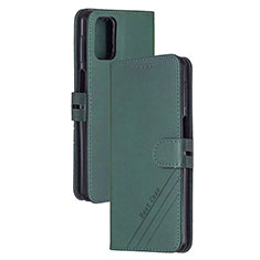 Custodia Portafoglio In Pelle Cover con Supporto H02X per Xiaomi Mi 10T Pro 5G Verde