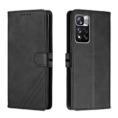 Custodia Portafoglio In Pelle Cover con Supporto H02X per Xiaomi Mi 11i 5G (2022) Nero