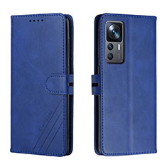 Custodia Portafoglio In Pelle Cover con Supporto H02X per Xiaomi Mi 12T 5G Blu
