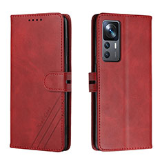 Custodia Portafoglio In Pelle Cover con Supporto H02X per Xiaomi Mi 12T 5G Rosso