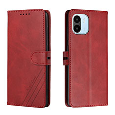 Custodia Portafoglio In Pelle Cover con Supporto H02X per Xiaomi Poco C51 Rosso