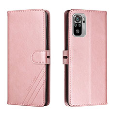 Custodia Portafoglio In Pelle Cover con Supporto H02X per Xiaomi Poco M5S Oro Rosa