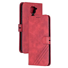 Custodia Portafoglio In Pelle Cover con Supporto H02X per Xiaomi Redmi 10X 4G Rosso