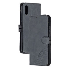 Custodia Portafoglio In Pelle Cover con Supporto H02X per Xiaomi Redmi 9AT Nero