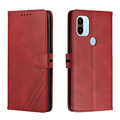 Custodia Portafoglio In Pelle Cover con Supporto H02X per Xiaomi Redmi A1 Plus Rosso