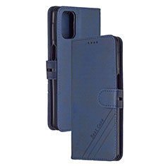 Custodia Portafoglio In Pelle Cover con Supporto H02X per Xiaomi Redmi K30S 5G Blu