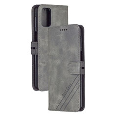 Custodia Portafoglio In Pelle Cover con Supporto H02X per Xiaomi Redmi K30S 5G Grigio