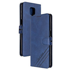 Custodia Portafoglio In Pelle Cover con Supporto H02X per Xiaomi Redmi Note 9 Pro Blu