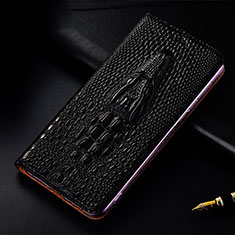 Custodia Portafoglio In Pelle Cover con Supporto H03P per Huawei Honor X7a Nero