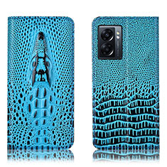 Custodia Portafoglio In Pelle Cover con Supporto H03P per OnePlus Nord N300 5G Cielo Blu