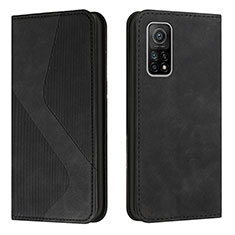 Custodia Portafoglio In Pelle Cover con Supporto H03X per Xiaomi Mi 10T 5G Nero