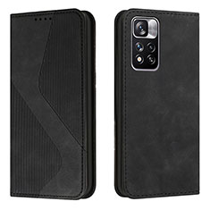 Custodia Portafoglio In Pelle Cover con Supporto H03X per Xiaomi Mi 11i 5G (2022) Nero