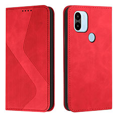Custodia Portafoglio In Pelle Cover con Supporto H03X per Xiaomi Redmi A1 Plus Rosso