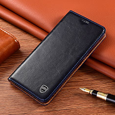 Custodia Portafoglio In Pelle Cover con Supporto H04P per OnePlus Ace 3 5G Blu