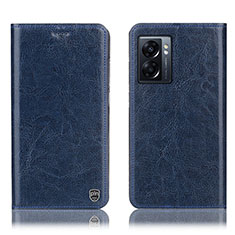 Custodia Portafoglio In Pelle Cover con Supporto H04P per OnePlus Nord N300 5G Blu