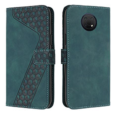 Custodia Portafoglio In Pelle Cover con Supporto H04X per Nokia G10 Verde