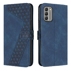 Custodia Portafoglio In Pelle Cover con Supporto H04X per Nokia G400 5G Blu