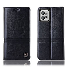 Custodia Portafoglio In Pelle Cover con Supporto H05P per Motorola Moto G32 Nero