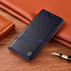 Custodia Portafoglio In Pelle Cover con Supporto H05P per Samsung Galaxy F52 5G Blu