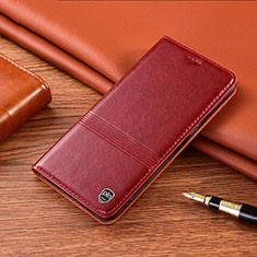 Custodia Portafoglio In Pelle Cover con Supporto H05P per Samsung Galaxy Note 20 5G Rosso