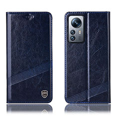 Custodia Portafoglio In Pelle Cover con Supporto H05P per Xiaomi Mi 12 5G Blu