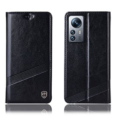 Custodia Portafoglio In Pelle Cover con Supporto H05P per Xiaomi Mi 12 5G Nero