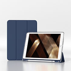 Custodia Portafoglio In Pelle Cover con Supporto H06 per Apple iPad 10.2 (2020) Blu