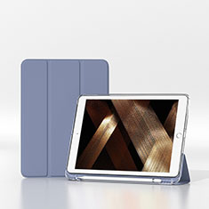 Custodia Portafoglio In Pelle Cover con Supporto H06 per Apple iPad 10.2 (2021) Grigio Lavanda