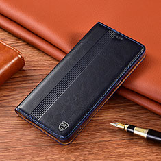 Custodia Portafoglio In Pelle Cover con Supporto H06P per Xiaomi Redmi 9C NFC Blu