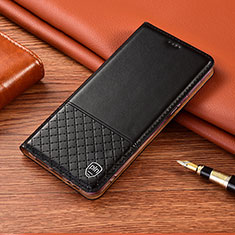 Custodia Portafoglio In Pelle Cover con Supporto H07P per Huawei P50 Pro Nero
