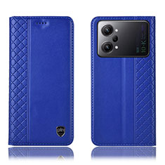 Custodia Portafoglio In Pelle Cover con Supporto H07P per Oppo K10 Pro 5G Blu